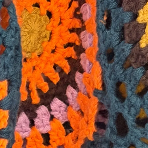 Moth Multicolor Crochet Cardigan m/l - Picture 5 of 10